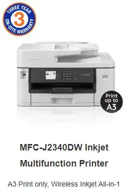 MFC-J2340DW Inkjet Multifunction Printer MFC-J2340DW Inkjet Multifunction Printer
