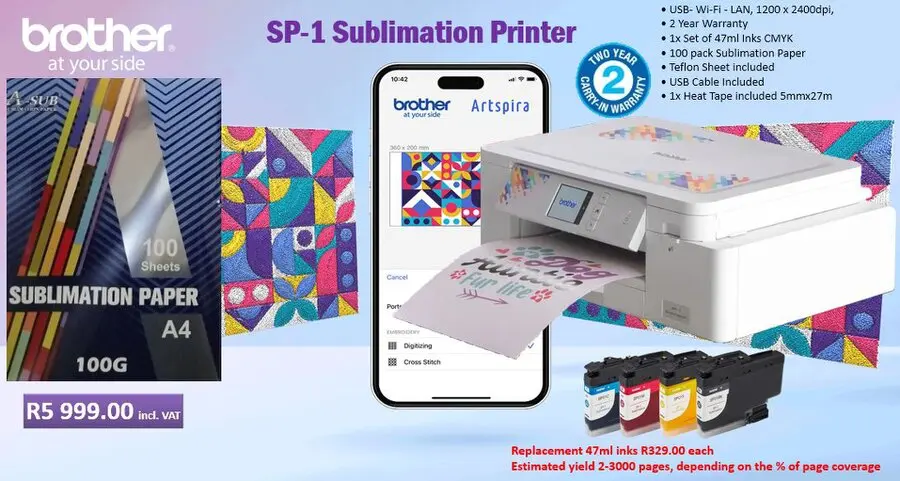 Brother SP1 Sublimation Printer.jpg Brother SP1 Sublimation Printer.jpg