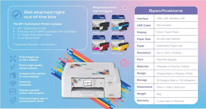 Brother SP1, Sublimation Printer Brother SP1, Sublimation Printer